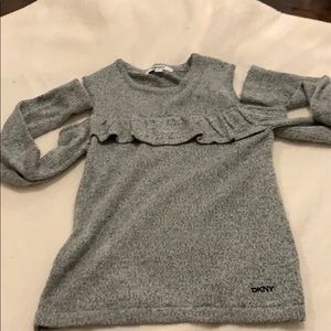Kids DKNY off the shoulder sweater